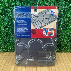 Texas Lollipop Flag Star Cookie Pan by Texas Style Sealed in Plastic